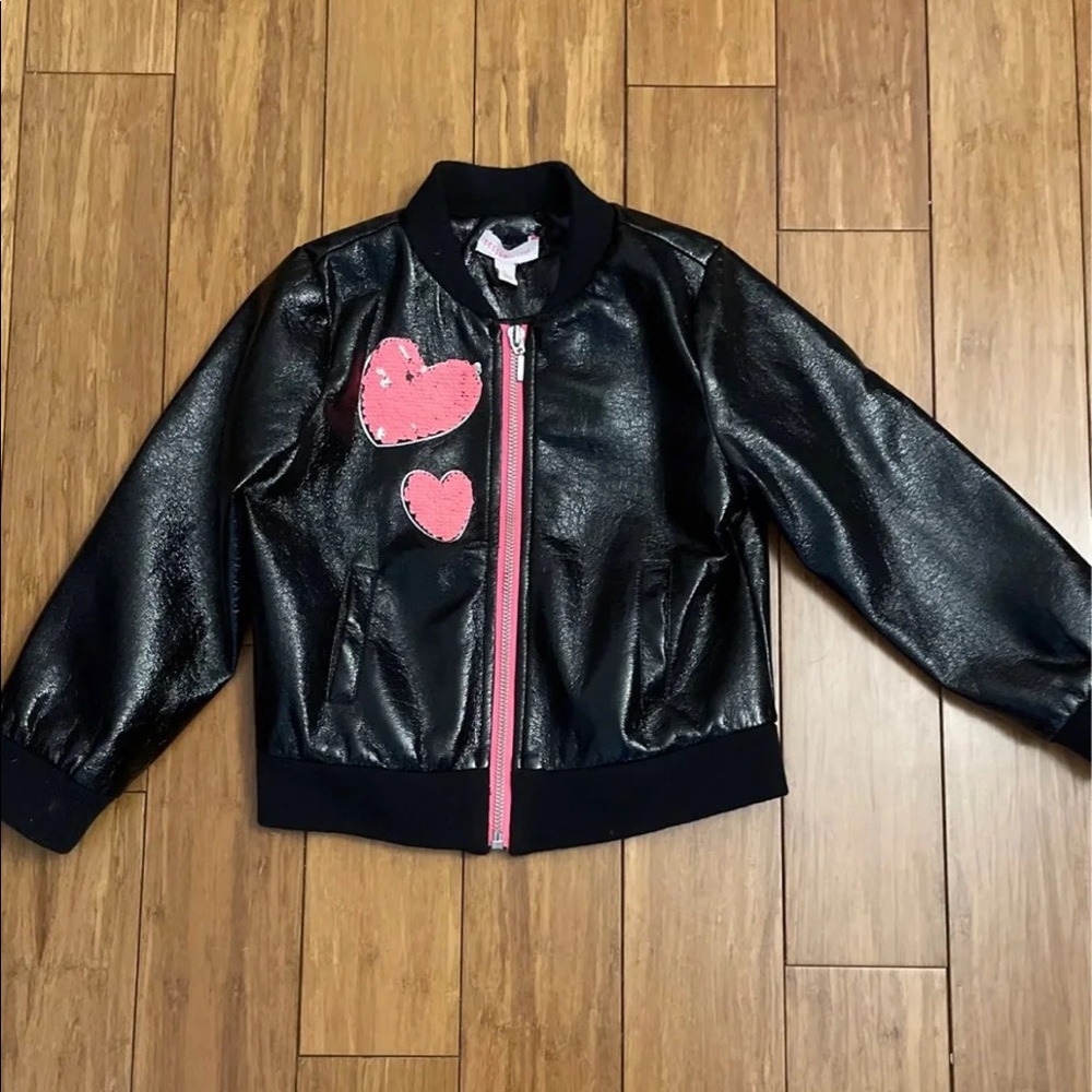 Girls faux leather jacket